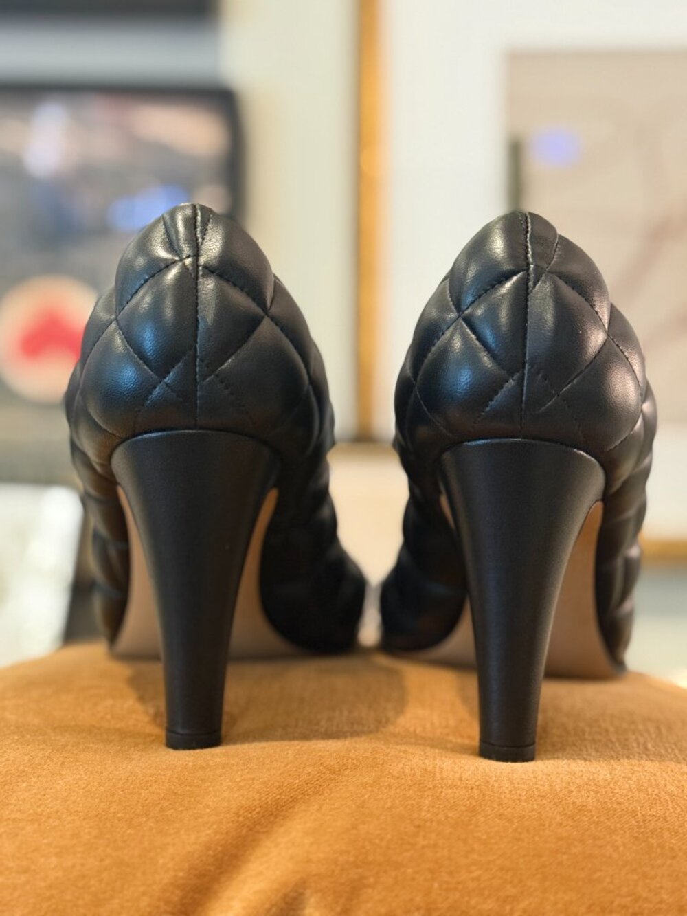 Bottega Veneta Padded Bloc Matelassé Nappa Pump Black 38 | Daniel Lee Era - Picture 6 of 10